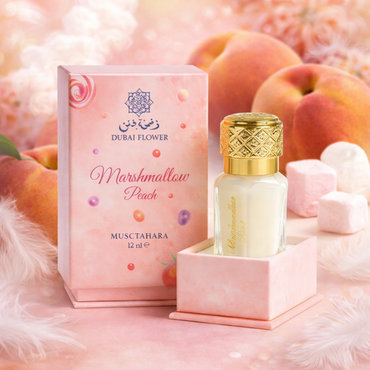 MUSC TAHARA DUBAÏ FLOWER MARSHMALLOW PEACH