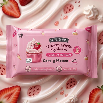 LINGETTES MULTI-USAGE THE FRUIT COMPAGNY FRAISE CHANTILLY