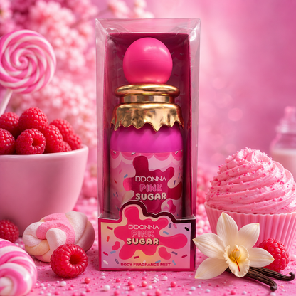 BRUME PARFUMÉE CORPORELLE  DDONNA PINK SUGAR – BODY  FRAGRANCE MIST 🍓💕– 250 ml