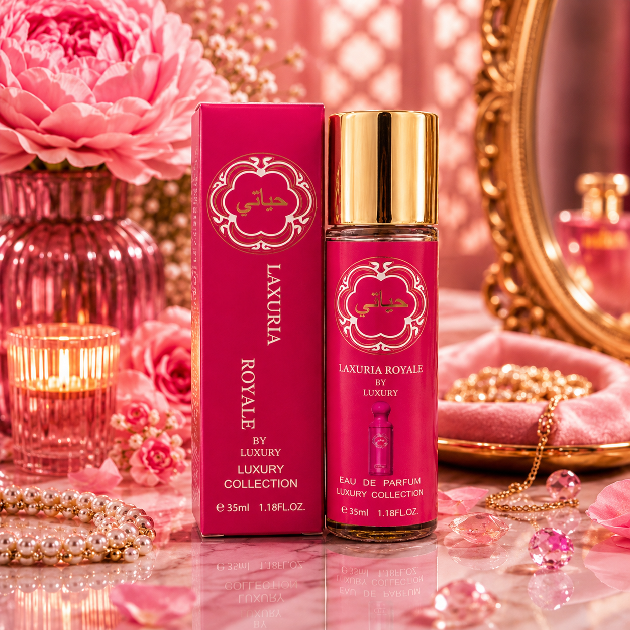 PARFUM FEMME LAXURIA ROYALE ROUGE -35 ml ❤️