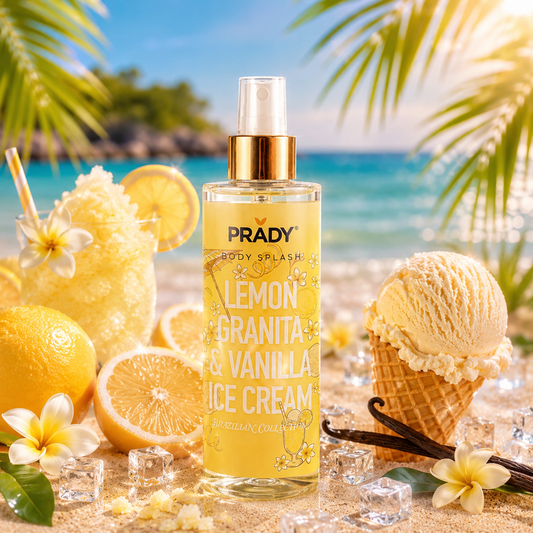 BODY SPLASH – LEMON GRANITA & VANILLA ICE CREAM 🍋 PRADY – 250 ml