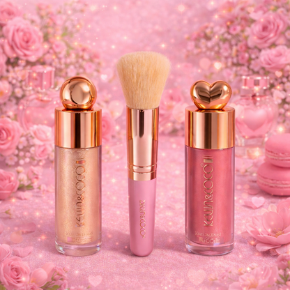 COFFRET HIGHLIGHTER ET BLUSH AVEC PINCEAU 💄 KEVIN & COCO