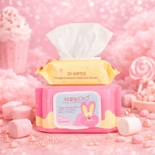 LINGETTES DÉMAQUILLANTE BUNNY VISAGE & YEUX – KEVIN & COCO 🌸
